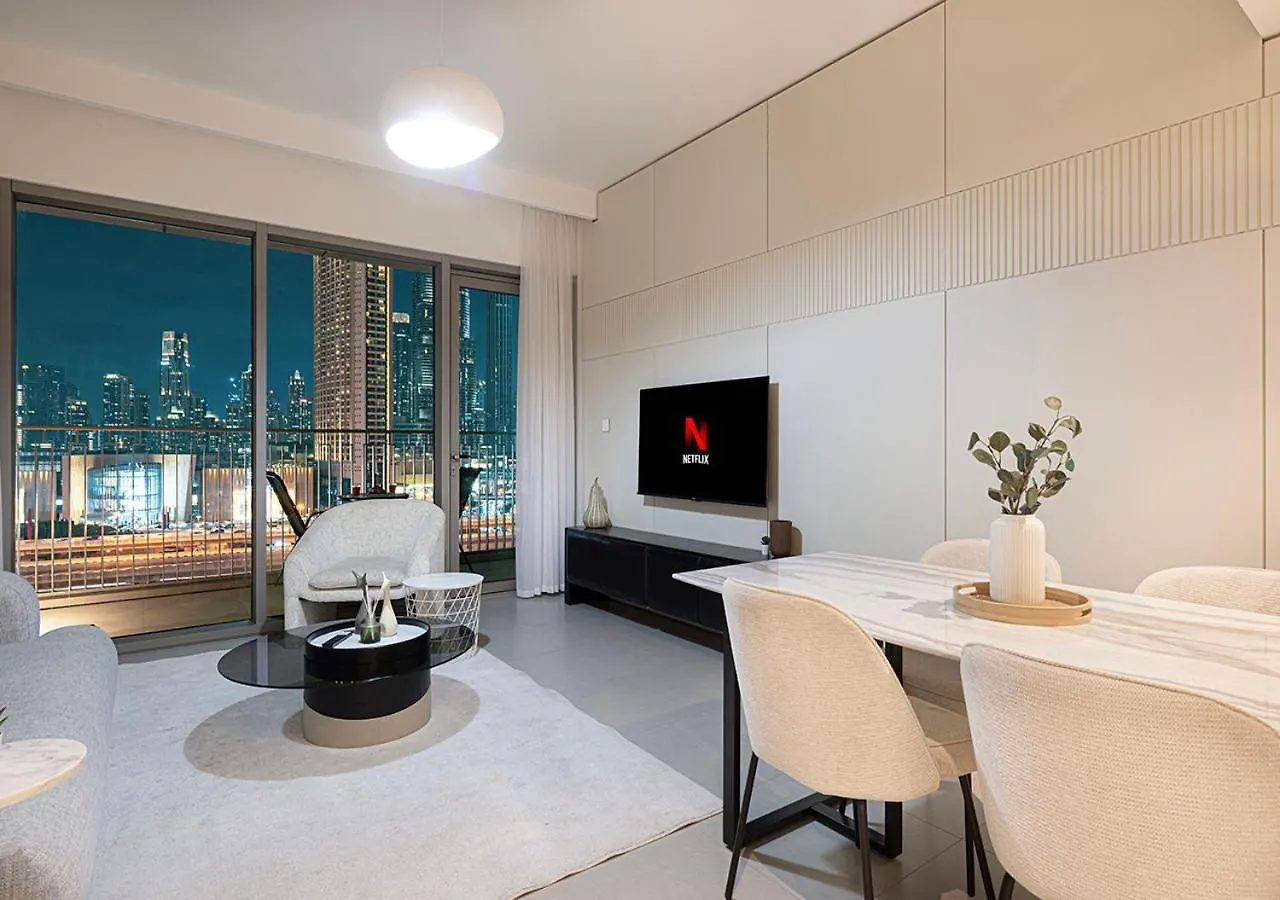 Full Burj Khalifa View - Opposite Dubai Mall Access - 8 Min Walk To Mall & Fountain - Luxury 2Br 0*,