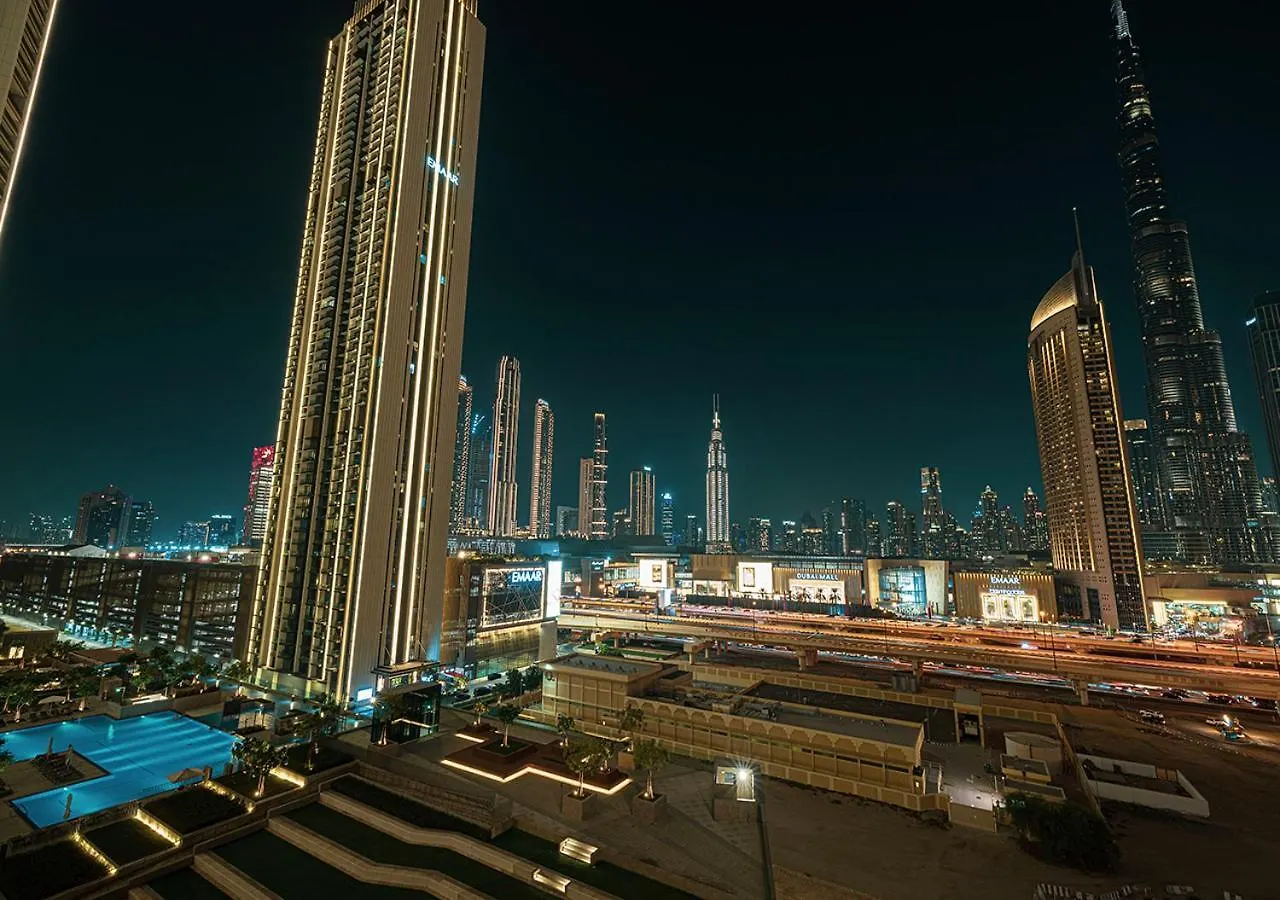 Full Burj Khalifa View - Opposite Dubai Mall Access - 8 Min Walk To Mall & Fountain - Luxury 2Br Apartman