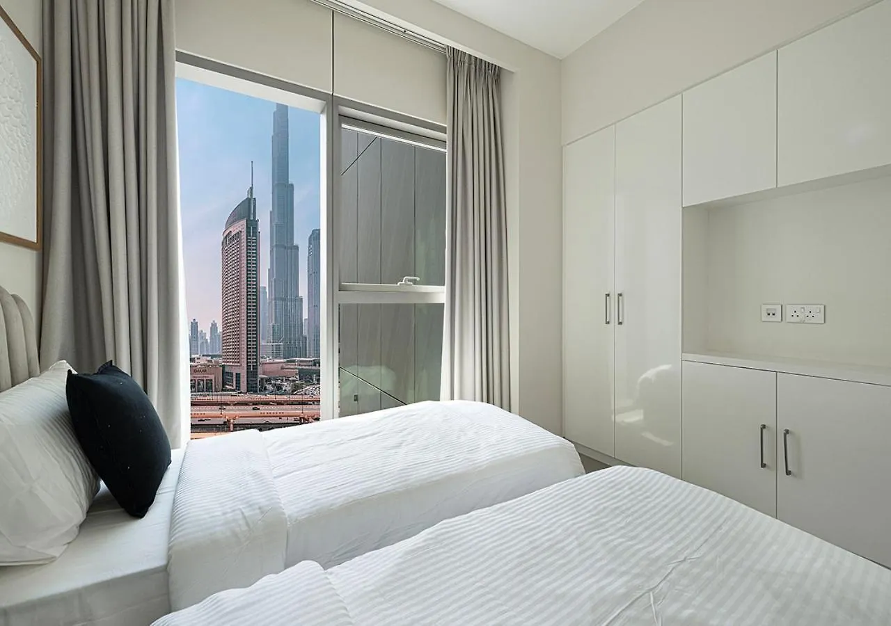 Apartman Full Burj Khalifa View - Opposite Dubai Mall Access - 8 Min Walk To Mall & Fountain - Luxury 2Br Egyesült Arab Emírségek